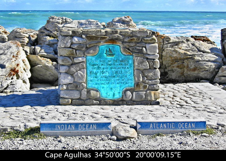 Cape Agulhas จุดใต้สุดของทวีปแอฟริกา