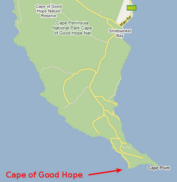 แผนที่ Cape of Good Hope