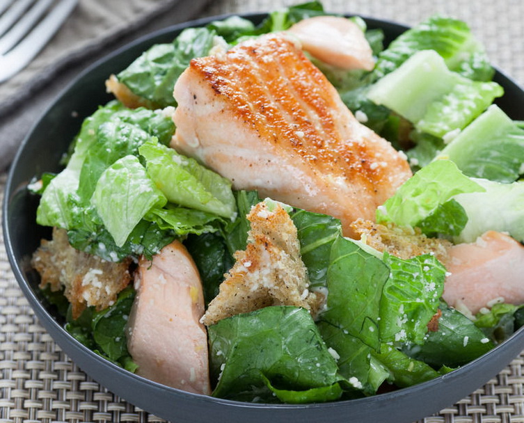 Salmon Caesar Salad