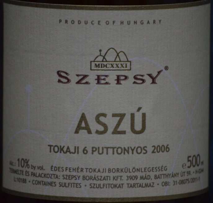 Tokaji Aszu Esseencia 6 Puttonyos