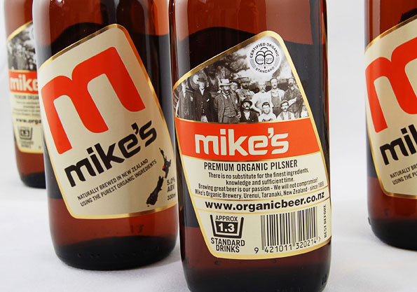 Mike’s Organic Brewery beer