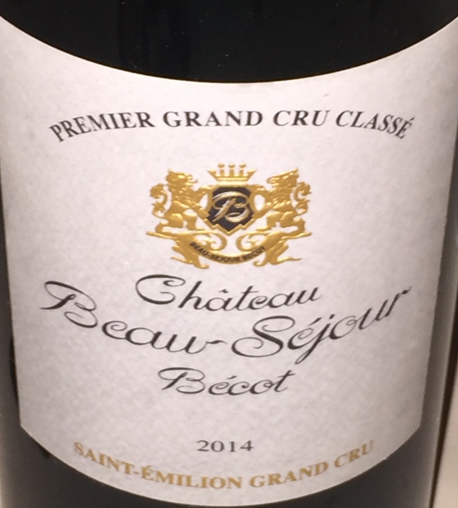 Ch.Beau-Séjour Bécot 2014