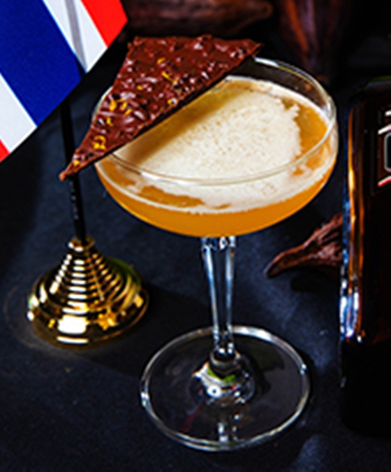 Sidecar & citrus dark chocolate bark.