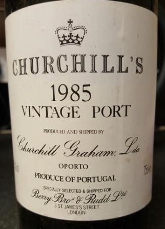 Greham Churchill’s  Vintage Port 1985